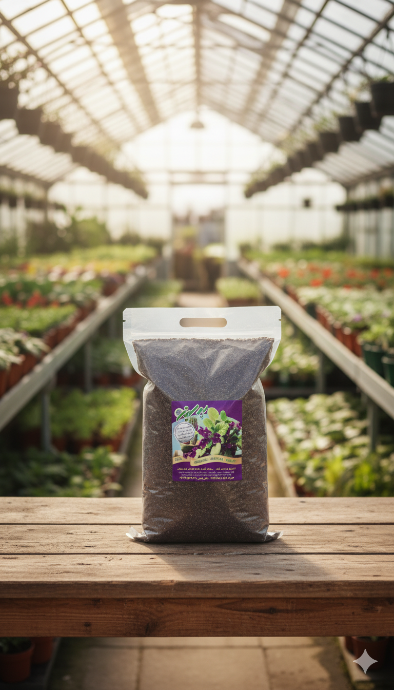 خاک بنفشه آفریقایی سبک مغذی بدون بیماری و حشره| بیلچه طلا