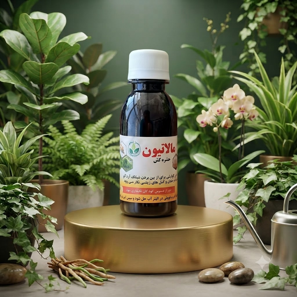 خرید سم مالاتیون ۱۰۰ میلی‌لیتر برای کنترل برخی آفات گیاهی در کاربردهای مجاز، با رعایت دستور مصرف و نکات ایمنی.